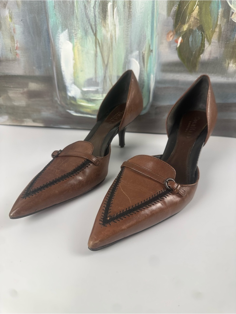 Cole Haan Brown Pointed Toe Pumps | Size 6B 🤎